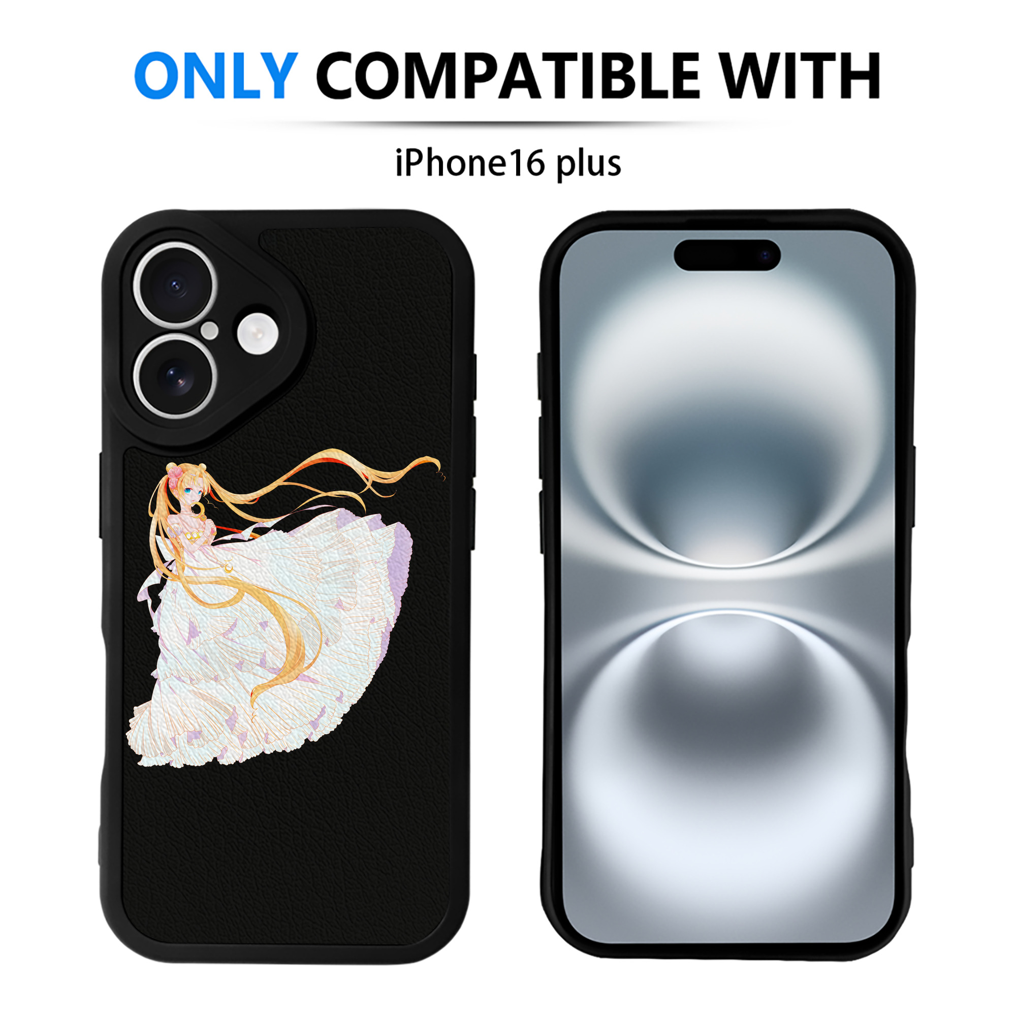 （画像用） 美少女戦士セーラームーン 愛野 美奈子 あいの みなこ Sailor Moon Aino Minako 【iPhone 16シリーズ対応】シリコンスマホケース（レザー調） 材質：シリコン